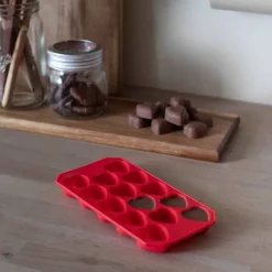 SEASONS Love Collection Isbitform Hjerter Silikon 22x11x2cm Rød