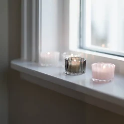 SEASONS Love Collection Lyslykt Rund 4cm Hvit