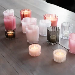 SEASONS Love Collection Lyslykt Rund 4cm Hvit