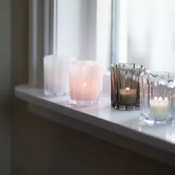 SEASONS Love Collection Lyslykt Blomst 8x7cm Hvit