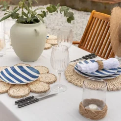 SEASONS Summer Collection Tallerken 26cm Blå Striper