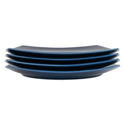PORSGRUNDS PORSELÆNSFABRIK Sense Cobalt Tallerken Firkant 27cm 4pk
