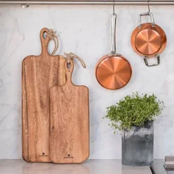 ZASSENHAUS Skjærebrett M. Håndtak Akacia 46 cm