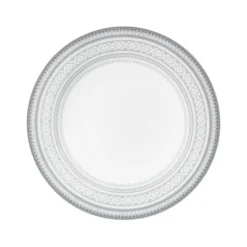 PORSGRUNDS PORSELÆNSFABRIK TALLERKEN FLAT 22 CM GRÅ - 4PK