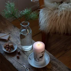 WIK & WALSØE Wik & Walsøe Alveskog Kubbelys 14x7cm