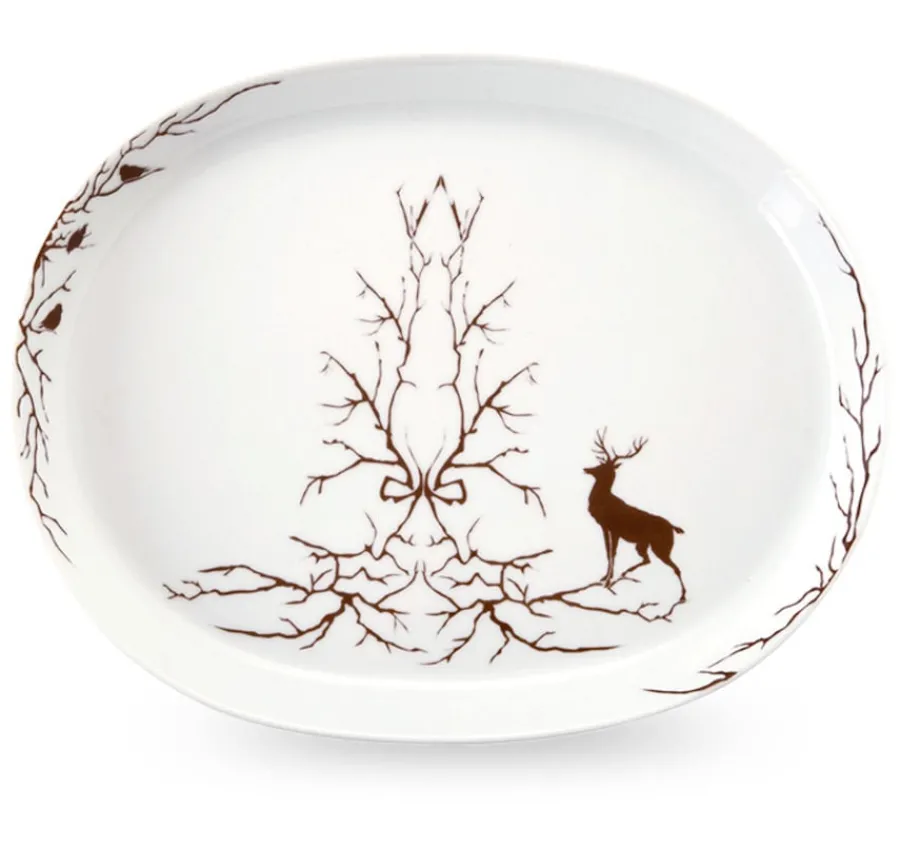 WIK & WALSØE Wik & Walsøe Alveskog Ovalt Fat 36 cm