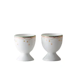 WIK & WALSØE Wik & Walsøe Julemorgen Girlander Eggeglass 2pk